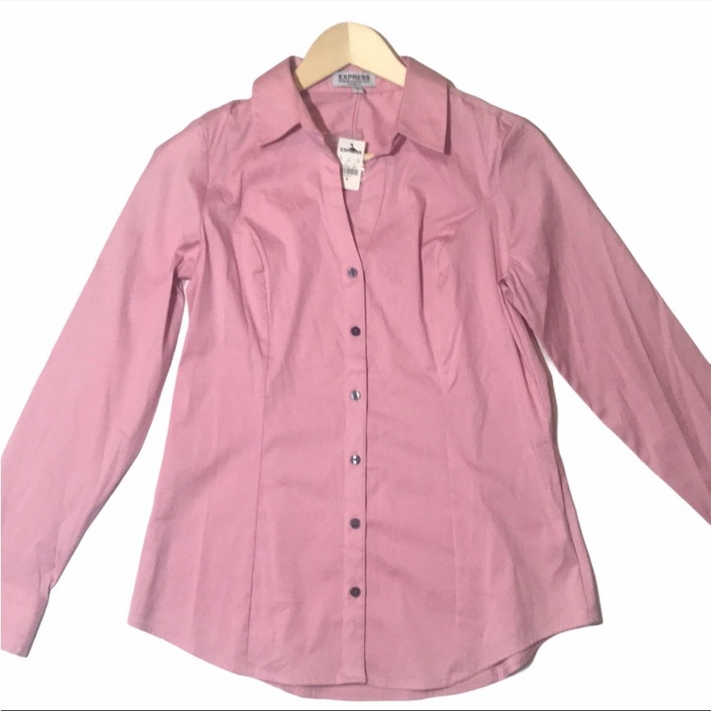 Pink button up - Picture 2 of 3